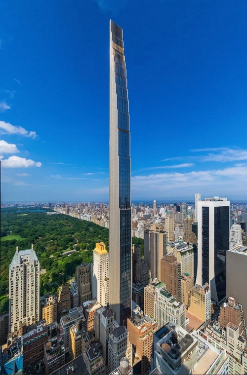В Нью-Йорке воздвигли самый тощий в мире небоскреб